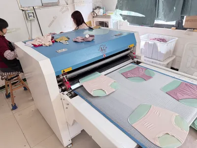 heat setting and shaping process for finished underwear