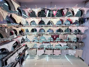 underwear product showroom with ready-to-sample styles and fabrics