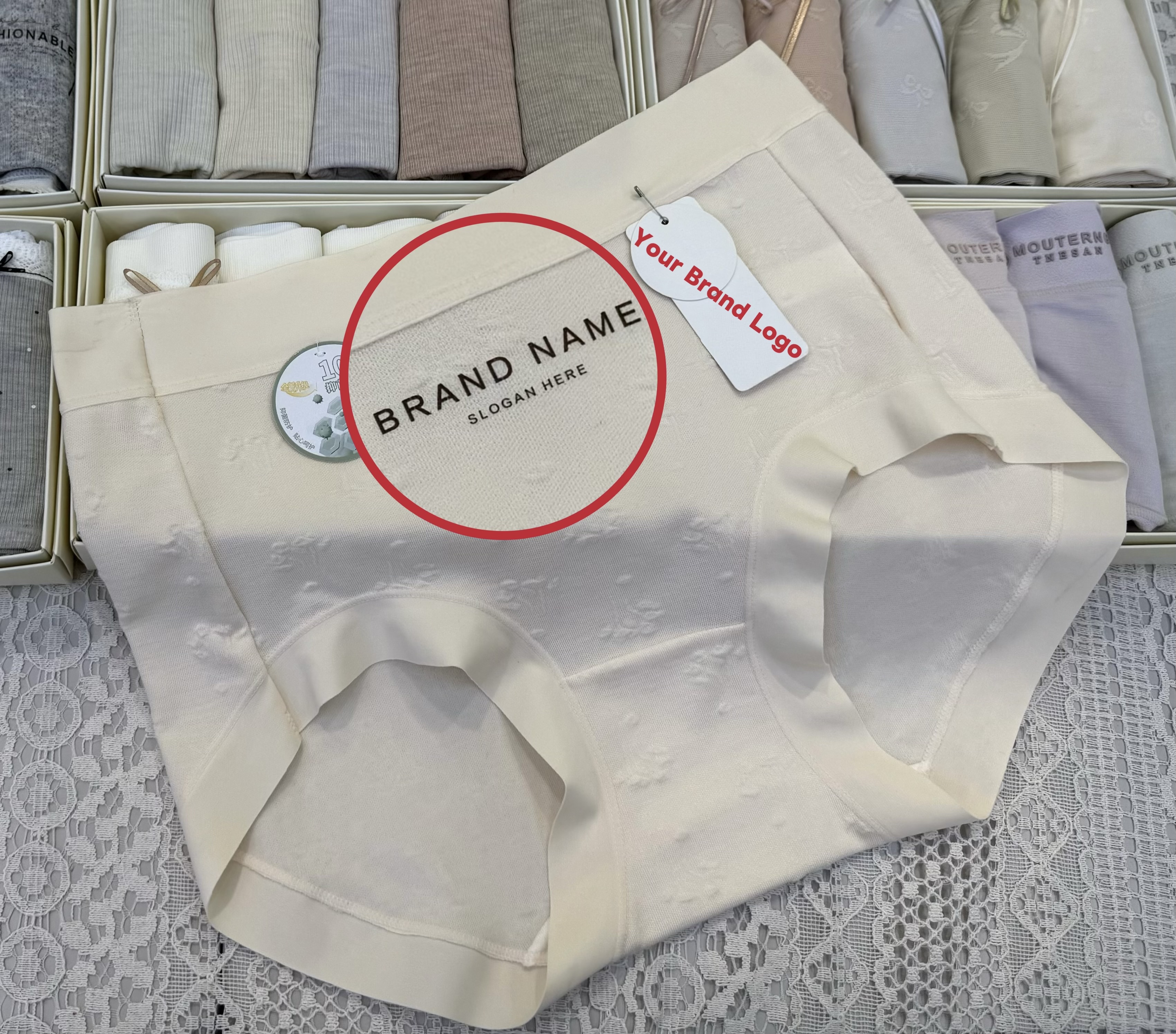 Private label underwear with custom logo printing for OEM brands