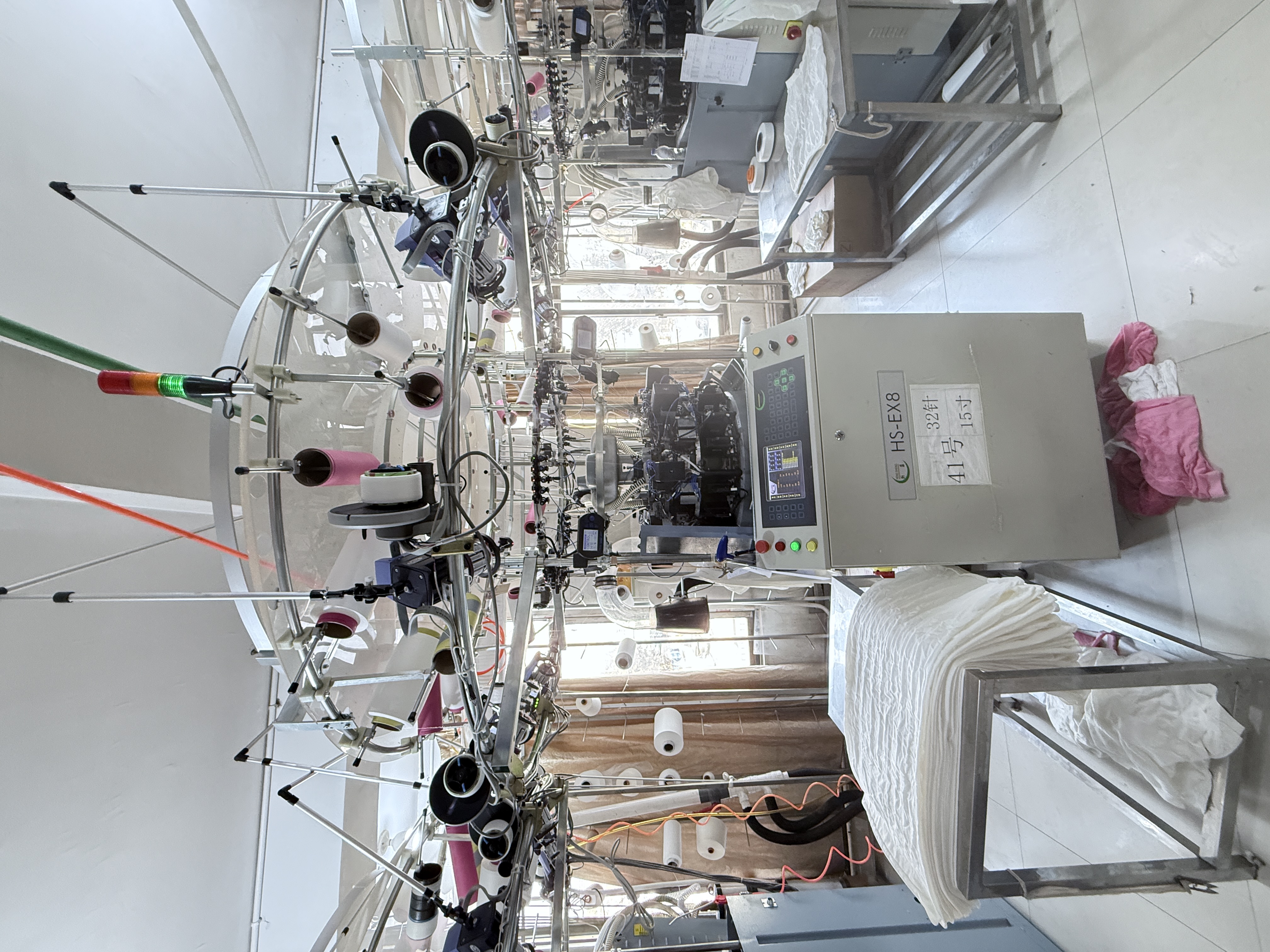 fabric knitting and inspection for underwear production