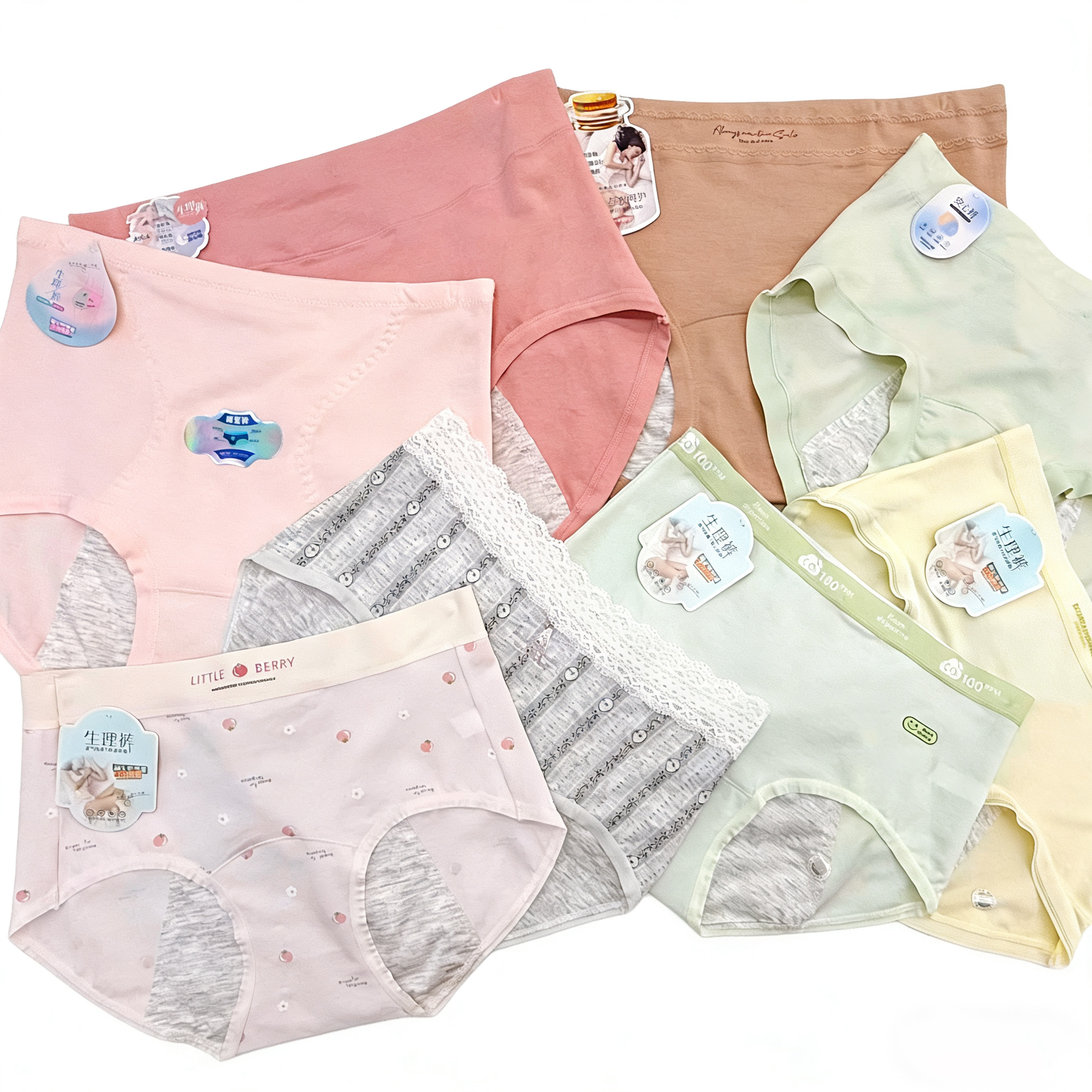 Period underwear for women with leak-proof absorbent protection