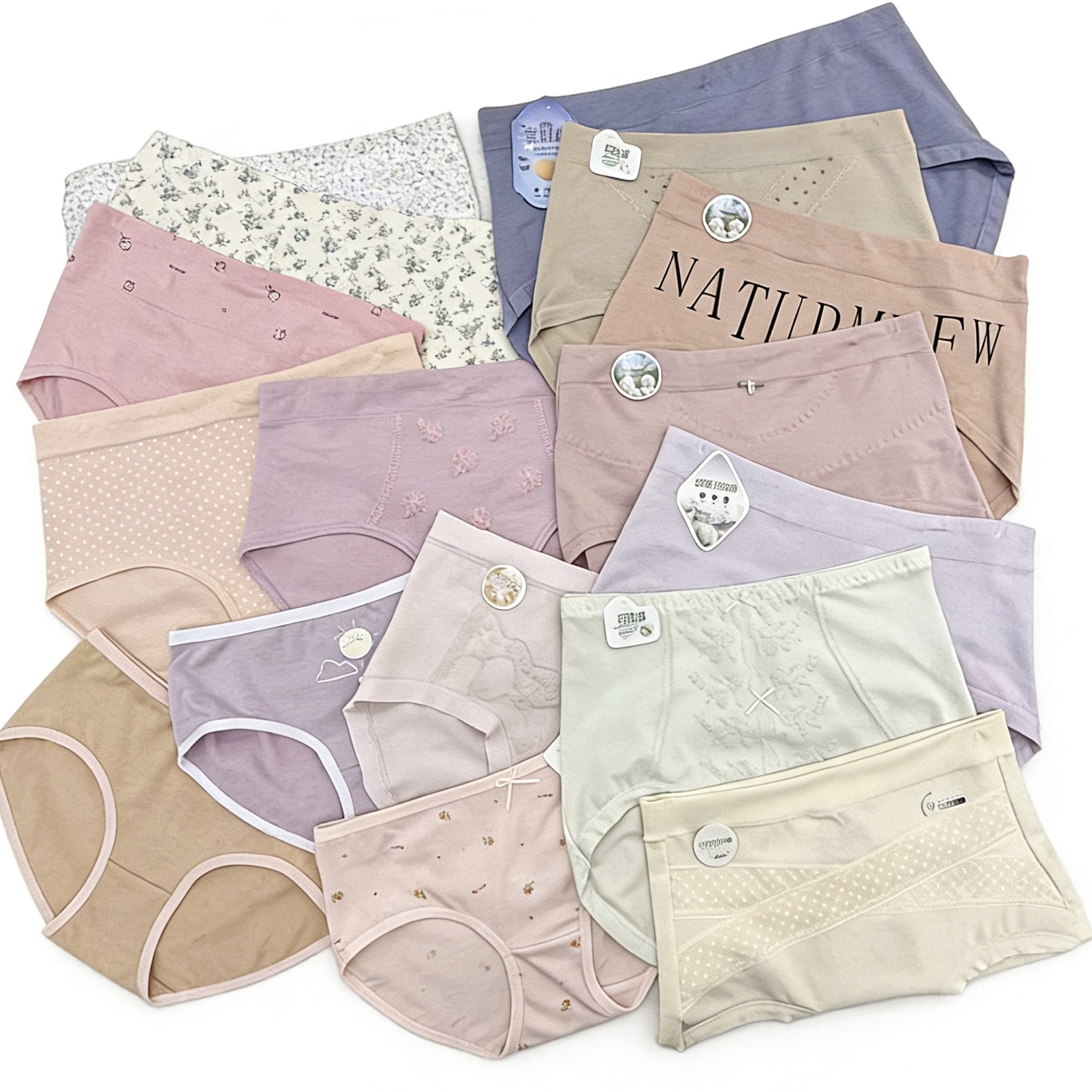 classic women's underwear in basic cuts and soft colors
